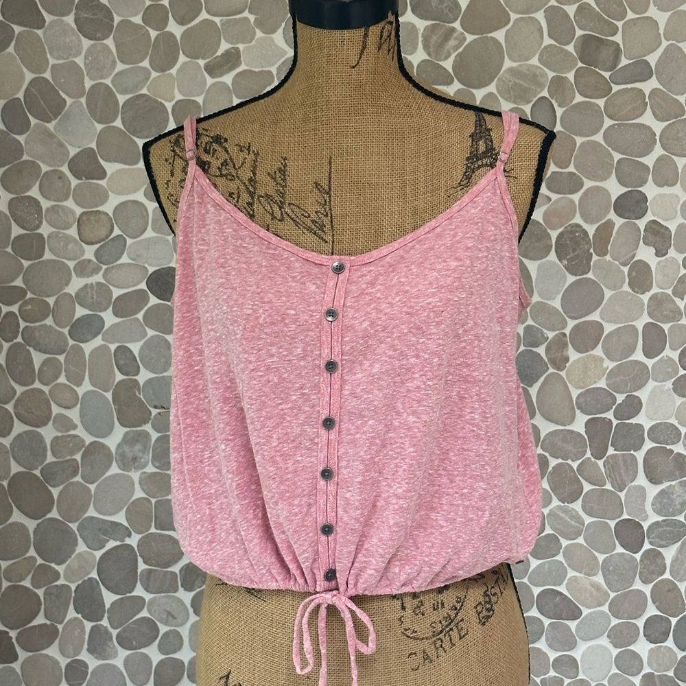 Hollister cropped pink tank - size XL